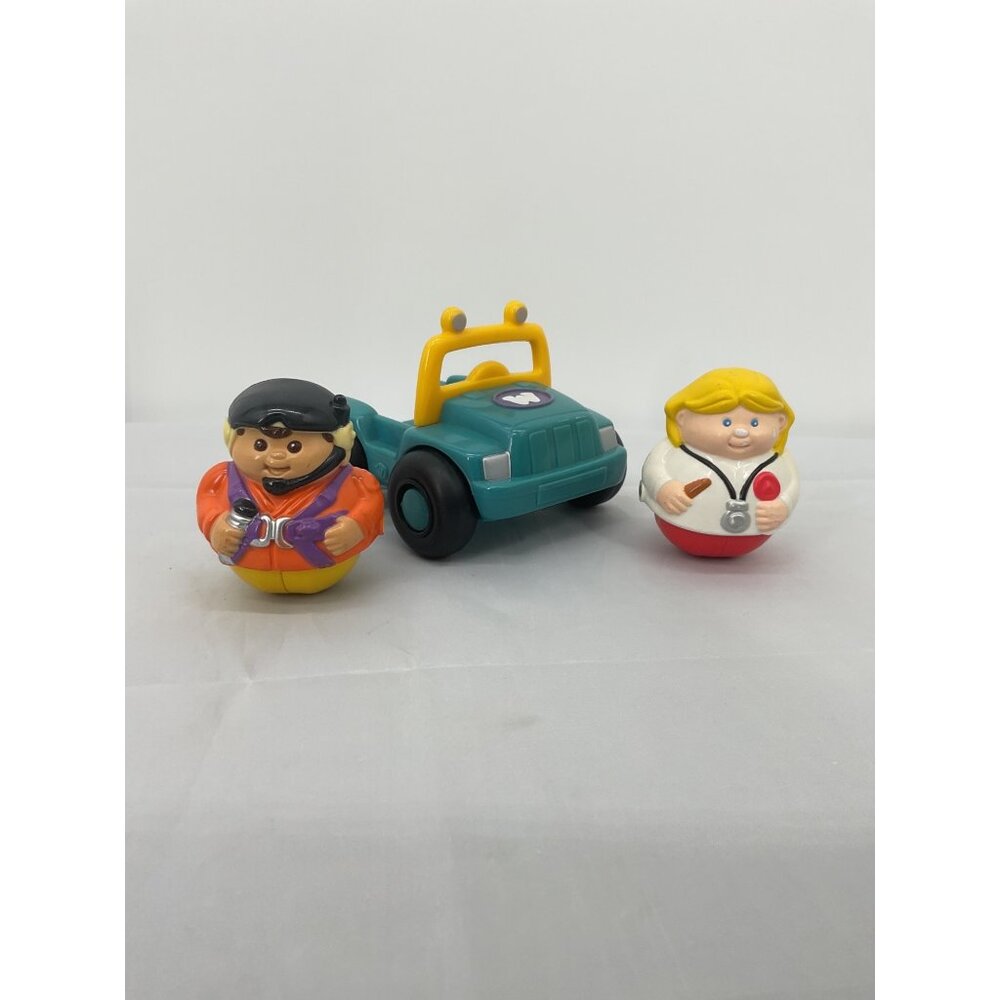 Playskool Weebles Wobble Doctor Ace Pilot and Vehicle Toys